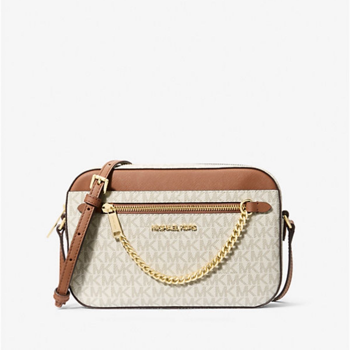 CUR 745 - Michael Kors Vanilla Jet Set Crossbody