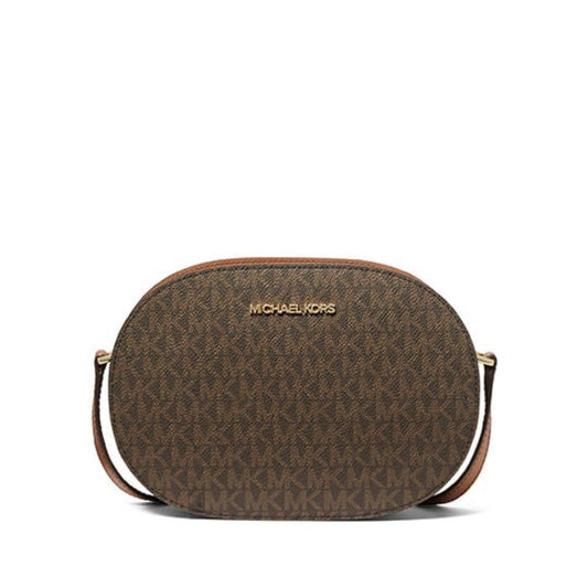 CUR 637 - Michael Kors Jet Set Travel Mini Medium Signature Crossbody Bag