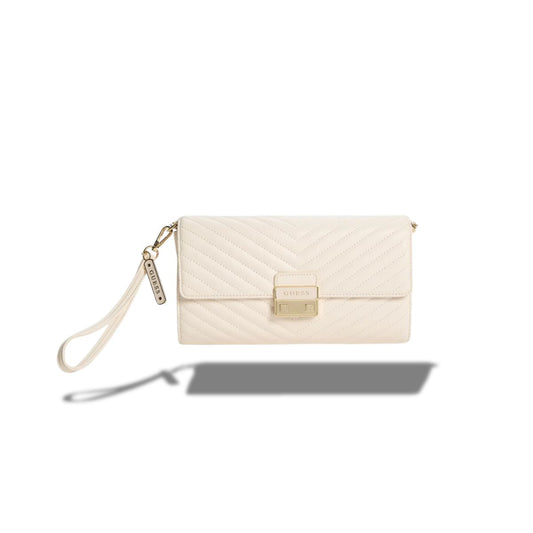 CUR 0145 - Guess White Elise Clutch