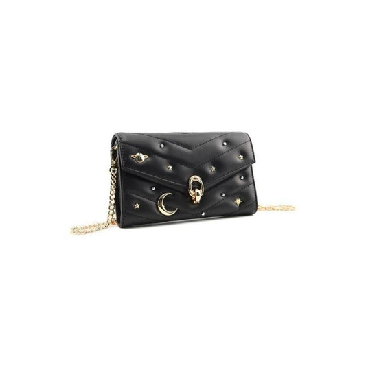 CUR 860 - Aldo Black Tiger Queen Crossbody Purse