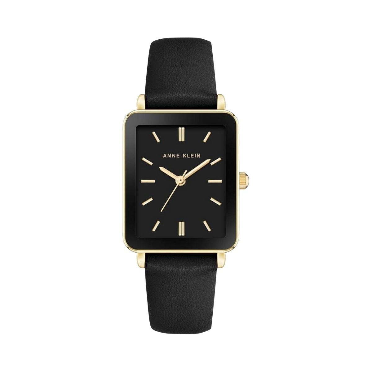 CUR 828 - Anne Klein Square Black Strap Watch