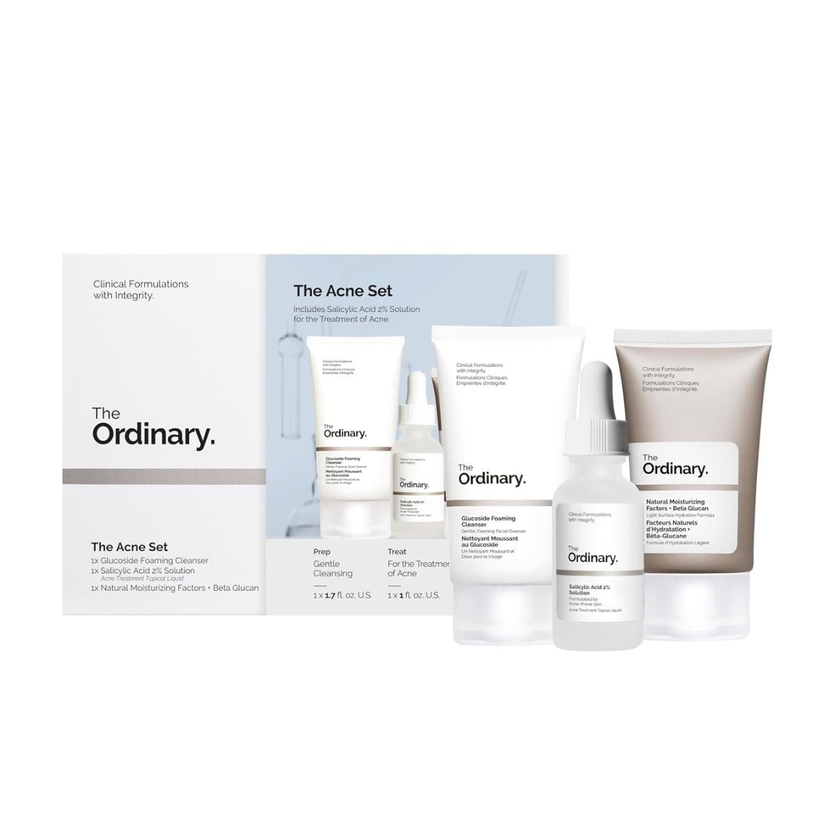 TAF - The Ordinary The Acne 3 Step Skincare Kit Set