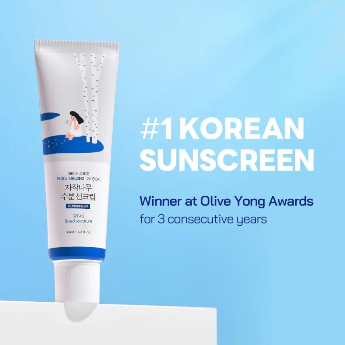 MKO 027 - Round Lab Birch Juice Moisturizing Sunscreen SPF 50+