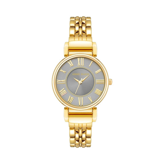 CUR 829 - Anne Klein Gold Grey Face Watch