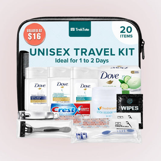 SMC - Travel Size Essentials Toiletry Hygiene Kit - Unisex