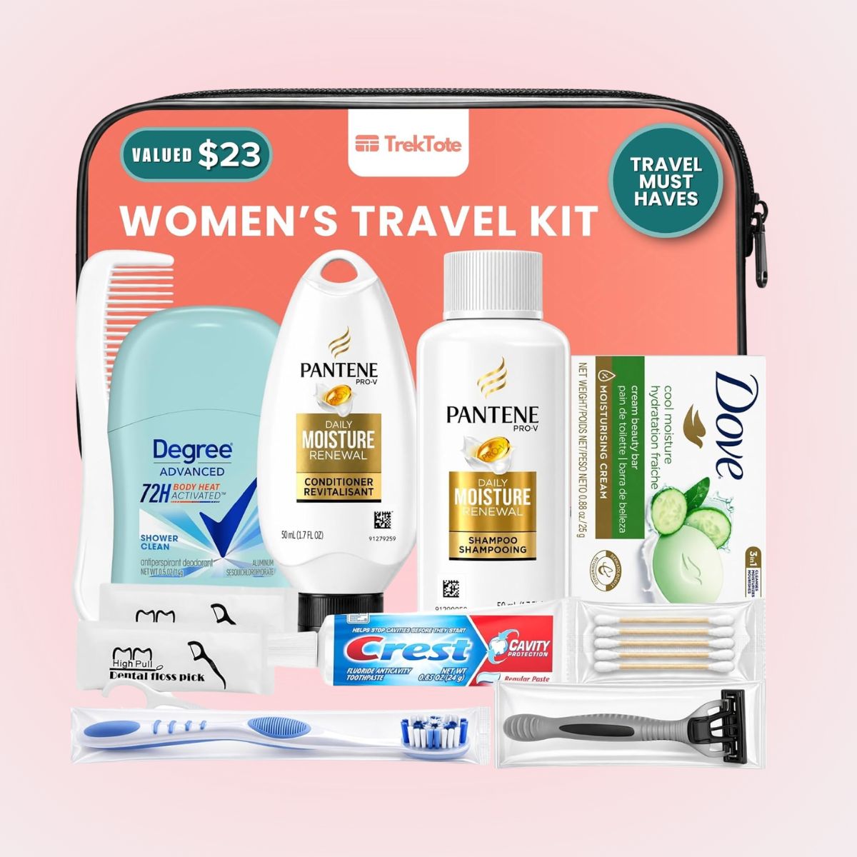 SMC - Travel Size Essentials Toiletry Hygiene Kit - Women