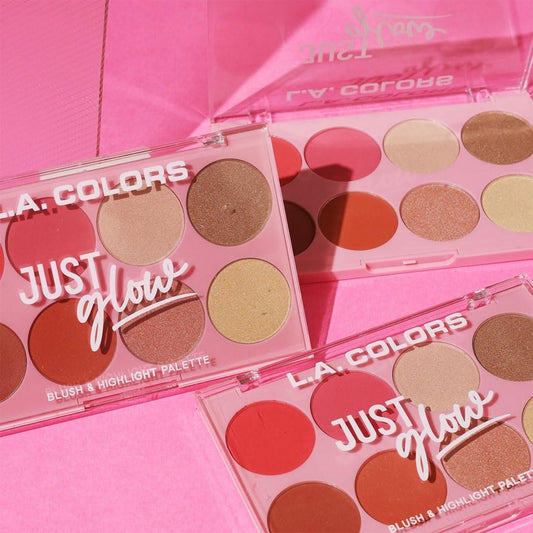 TAF - LA Colors Just Glow Blush & Highlight Palette