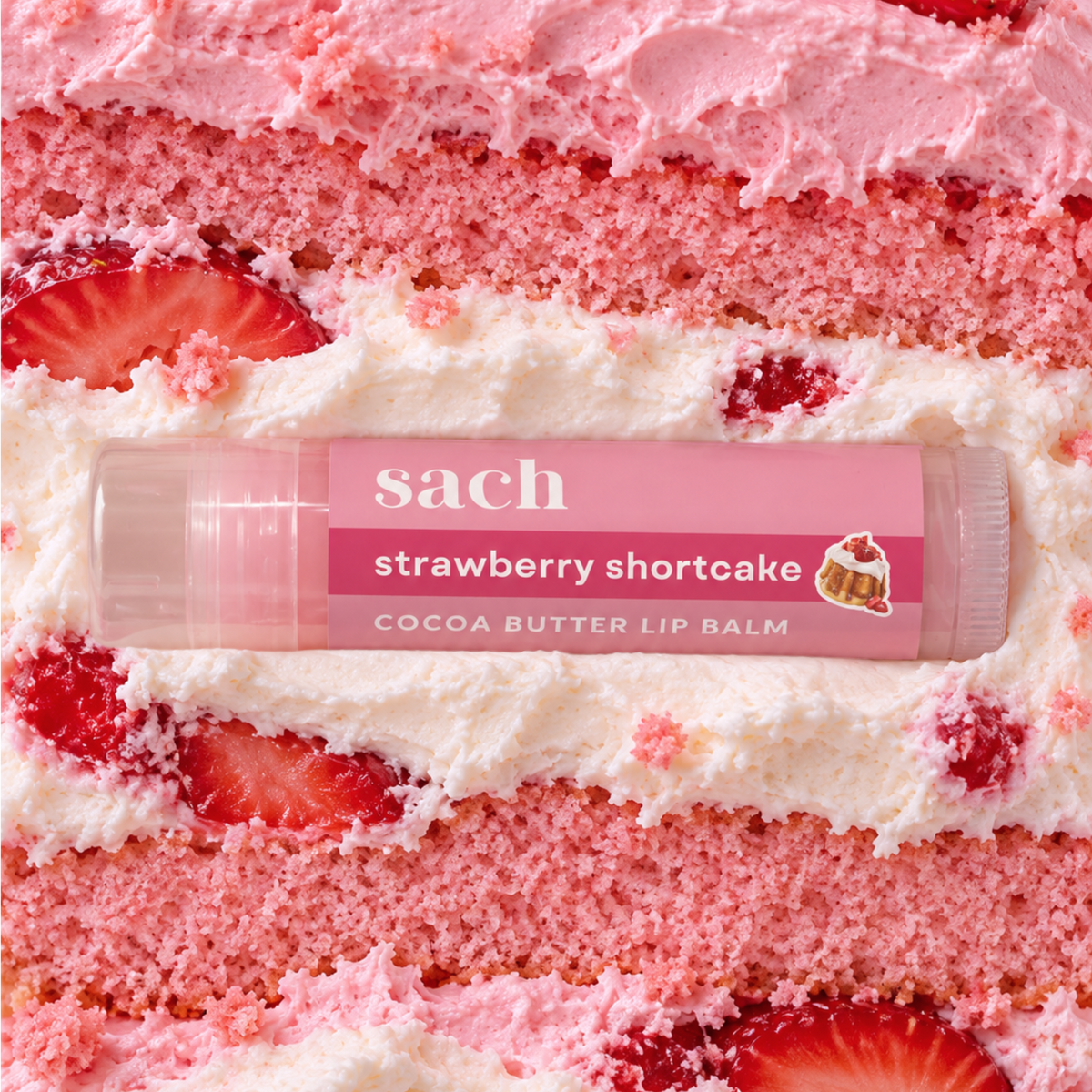 SACH The Cake Lippies Lip Balm - Strawberry Shortcake