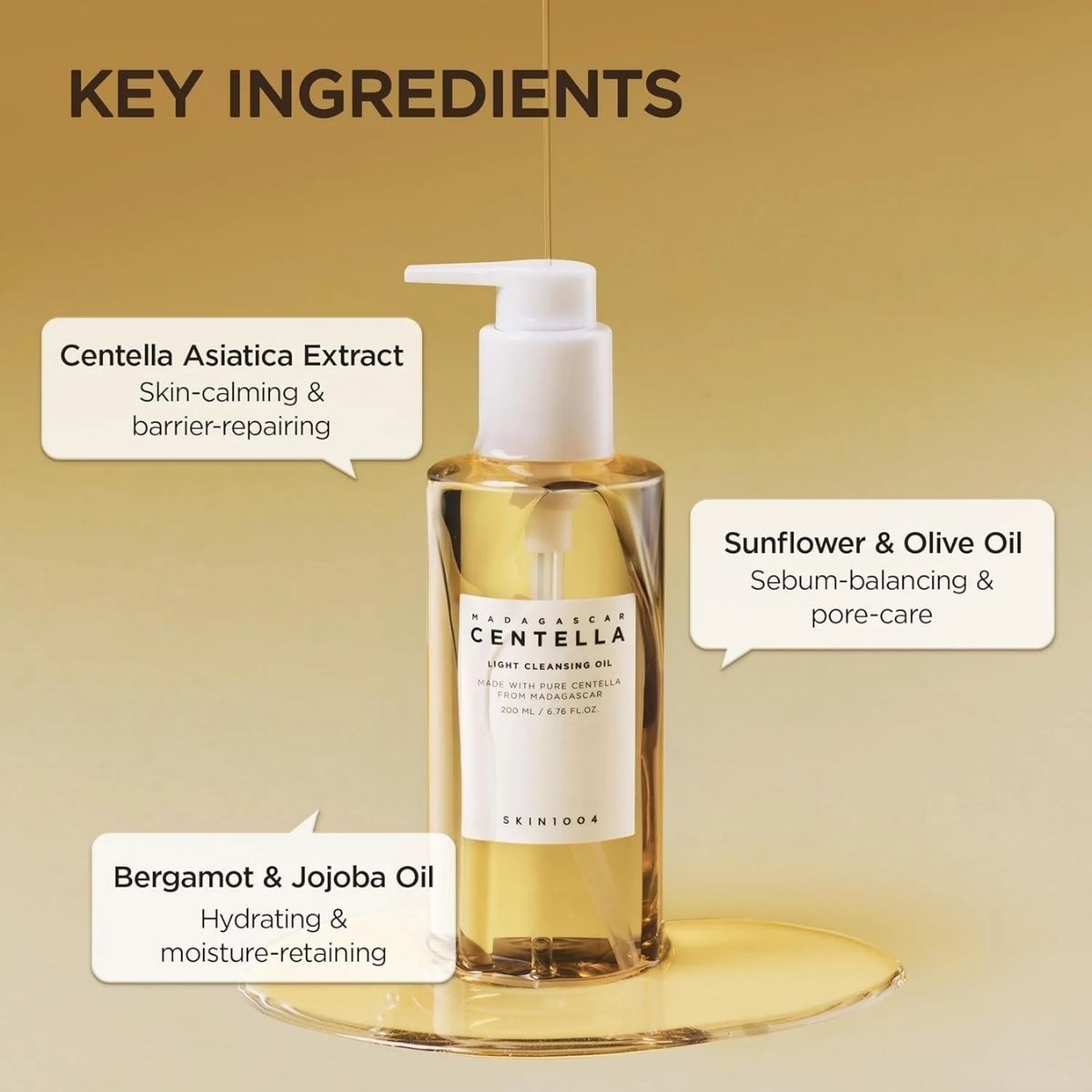 MKO 031 - Skin 1004 Madagascar Centella Light Cleansing Oil