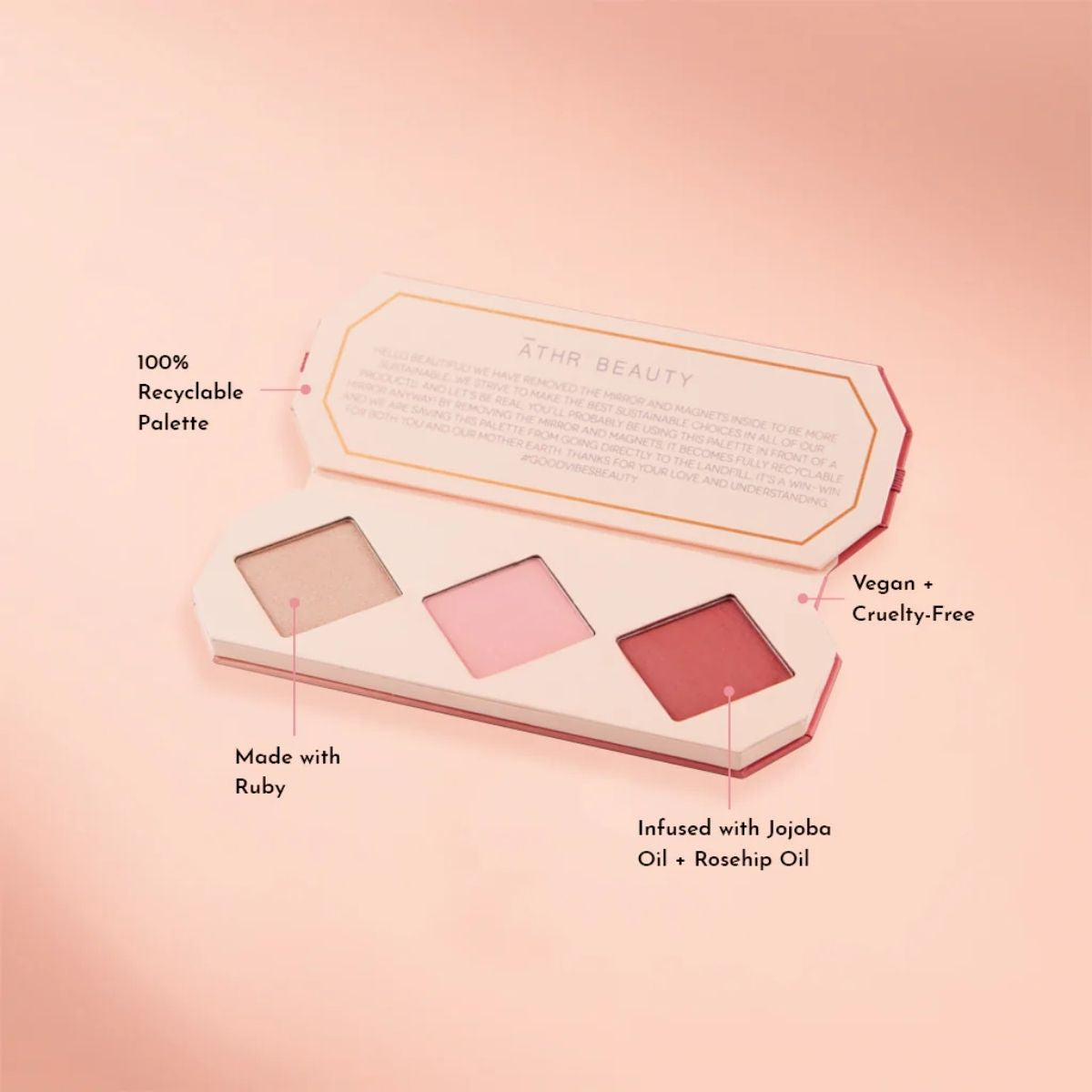 MART - ĀTHR Beauty Crystal Charged Cheek Palette.