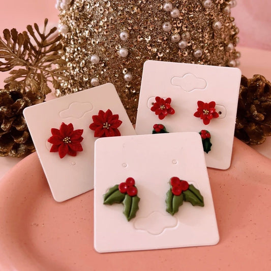 MIL Assorted Christmas Studs