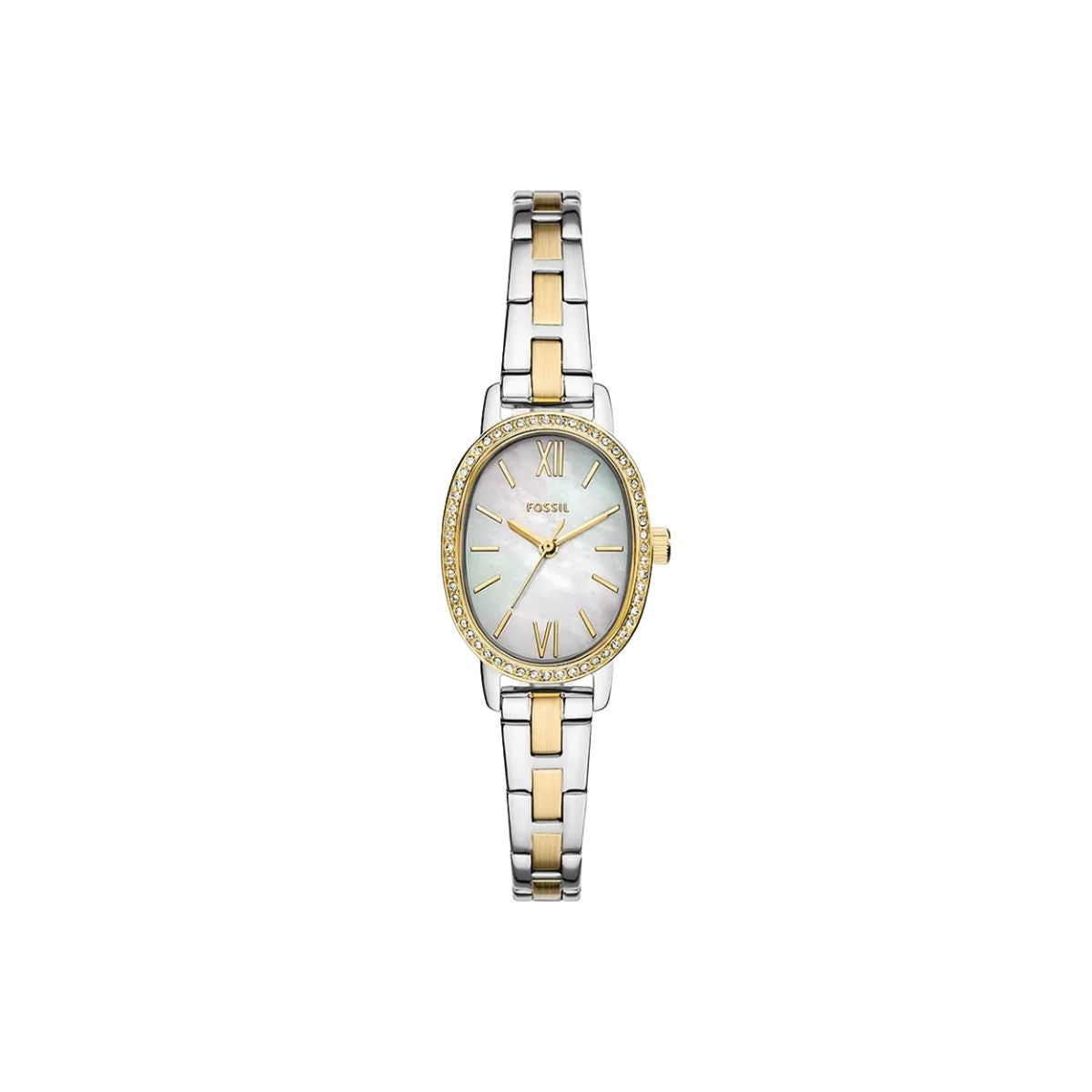 CUR 902 - Fossil Penny Two-tone Mother-of-pearl Bracelet Watch 23mm