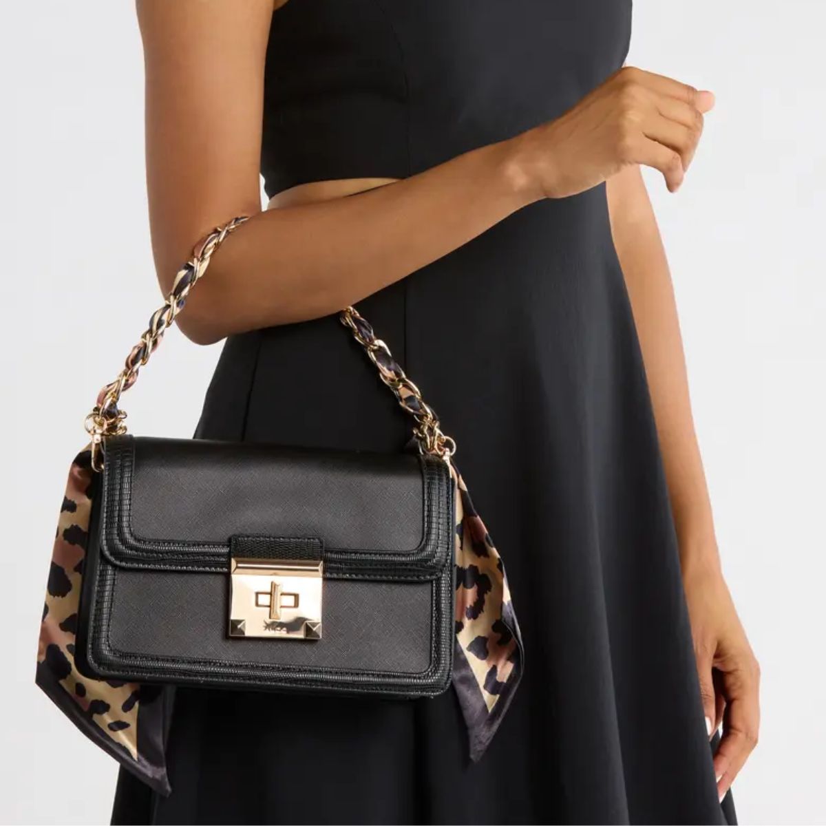 CUR 064 - Aldo Black Thirecien Top-handle Shoulder Bag