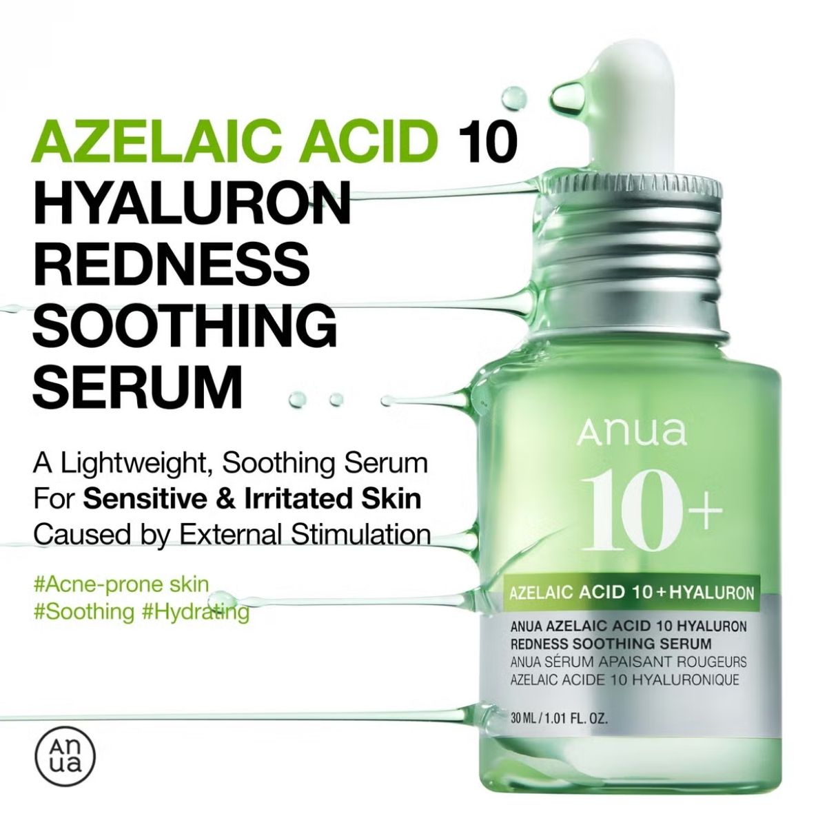 MKO 004 - Anua Azelaic Acid 10 Hyaluron Redness Soothing Serum
