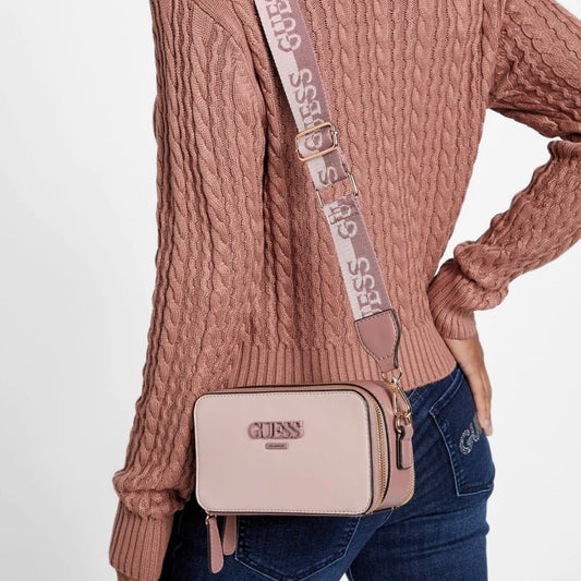 CUR 630 - Guess Blush Lewiston Colour-block Crossbody
