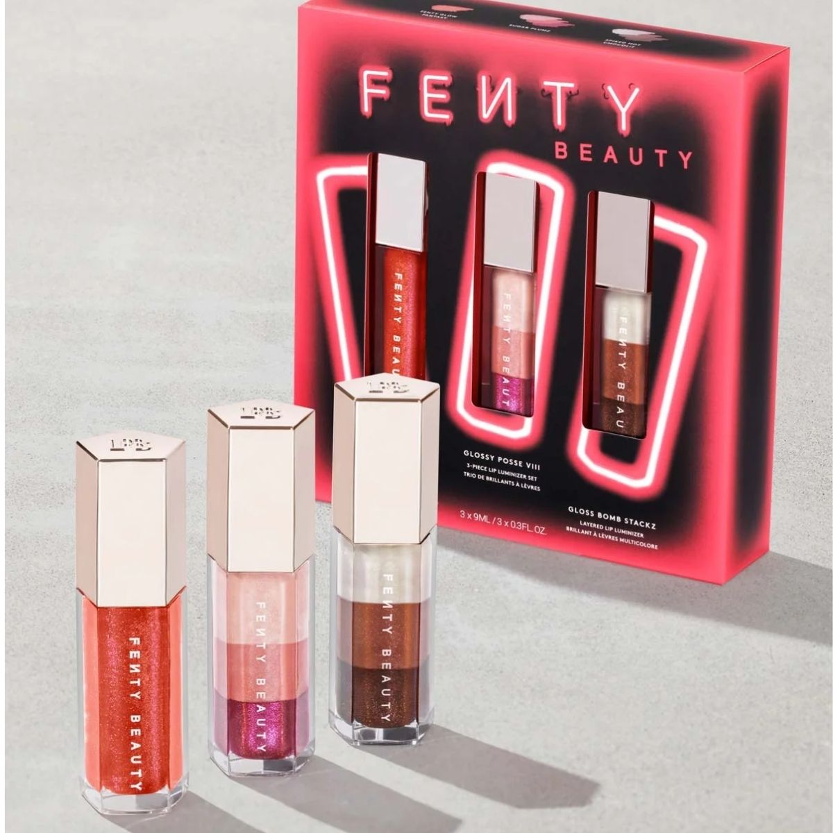SOG - Fenty Beauty Glossy Posse VIII 3-Piece Lip Luminizer Set