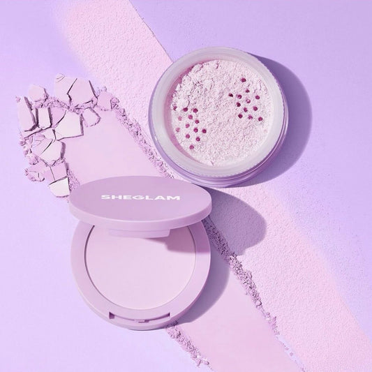 TAF - SHEGLAM Taro Insta-Ready Face & Under Eye Setting Powder Duo