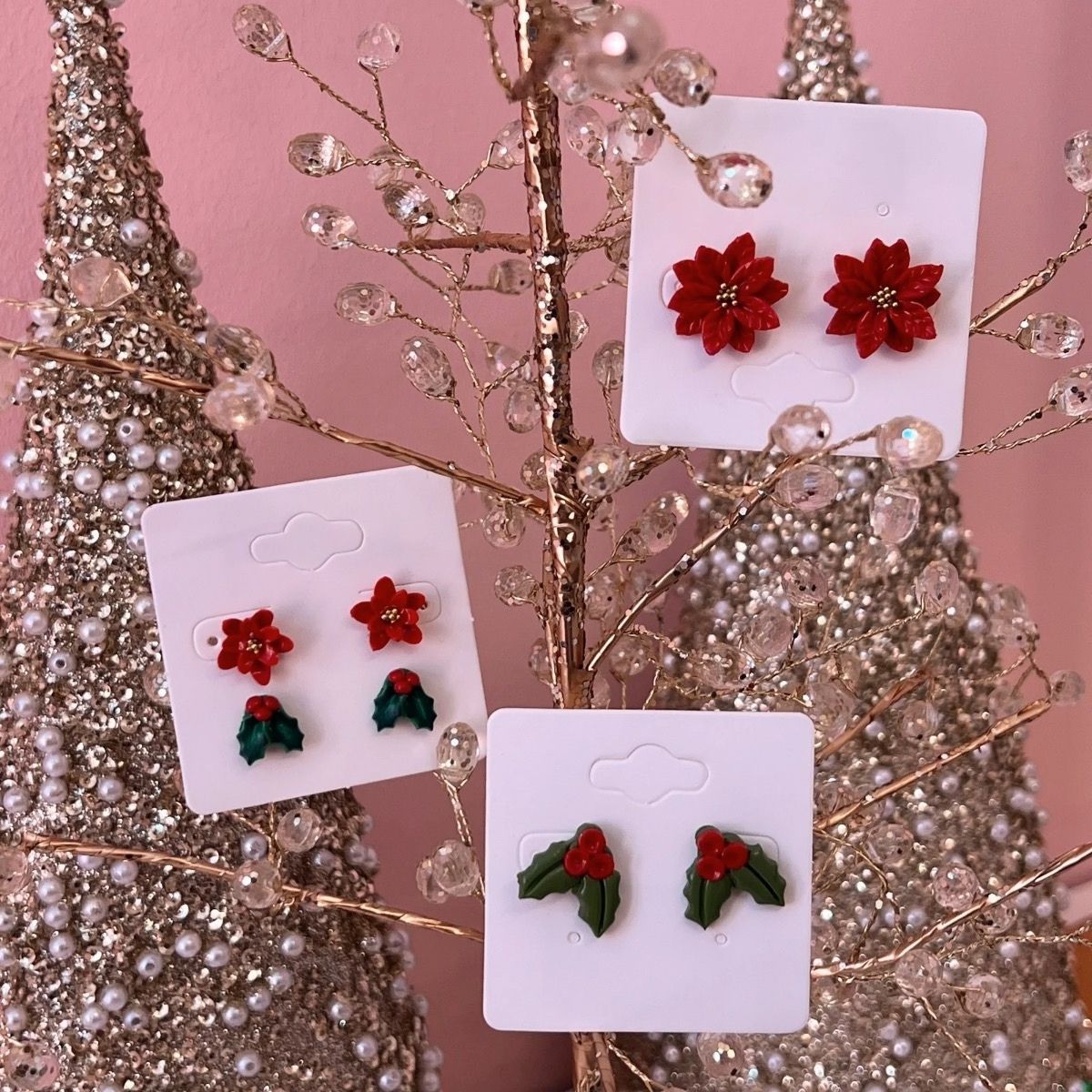 MIL Assorted Christmas Studs
