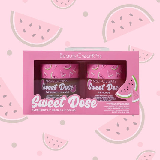 TAF - Beauty Creations Watermelon Overnight Lip Mask & Scrub Set Sweet Dose