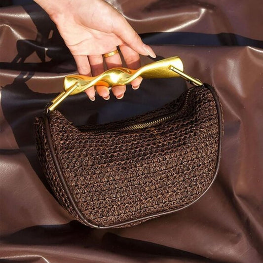 LGG - Woven Straw Mini Grab Bag
