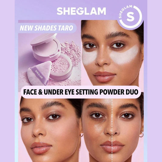 TAF - SHEGLAM Taro Insta-Ready Face & Under Eye Setting Powder Duo