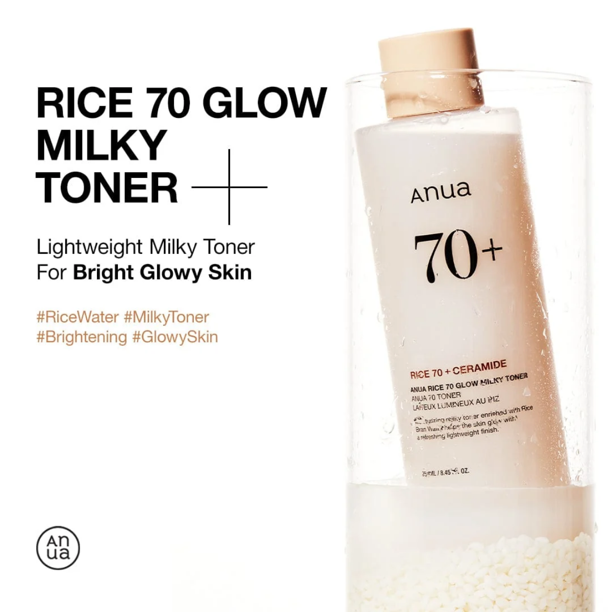 TAF - Anua Rice 70 + Ceramide Glow Milky Toner