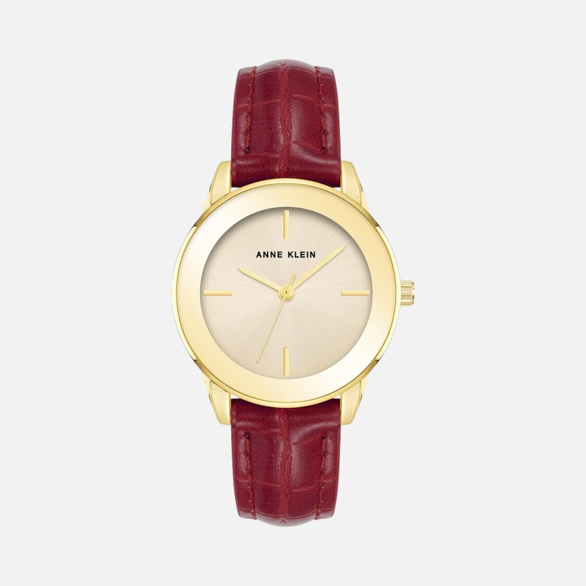 CUR 320 - Anne Klein Red Strap Round Face Watch