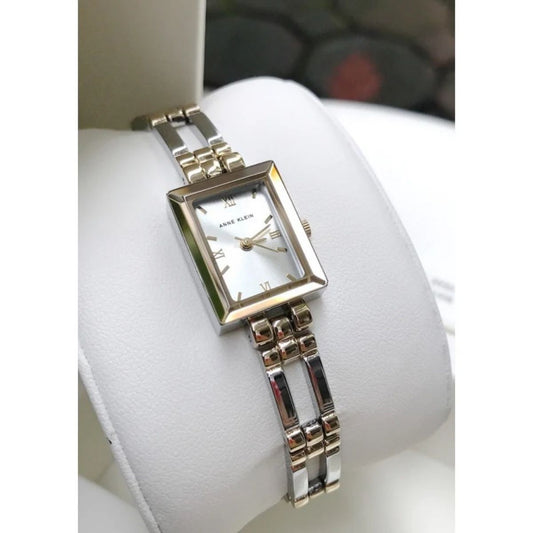 CUR 832 - Anne Klein Small Square Gold And Silver Watch