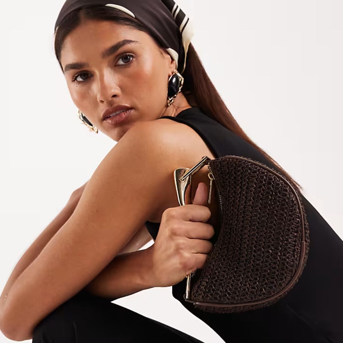 LGG - Woven Straw Mini Grab Bag