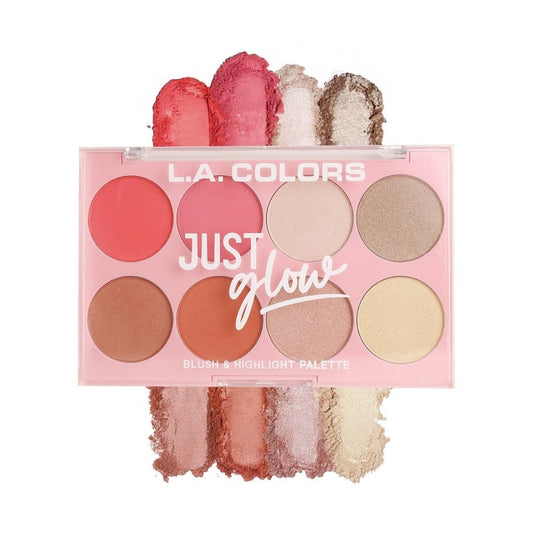 TAF - LA Colors Just Glow Blush & Highlight Palette