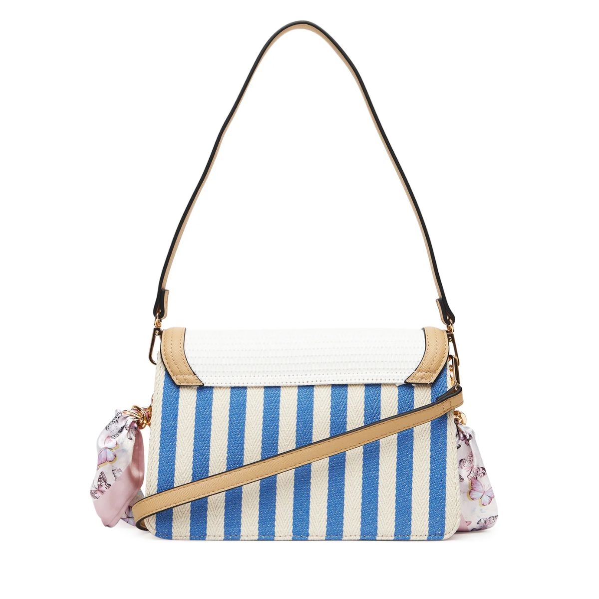 CUR 065 - Aldo Blue Stripe Thirecien Top-handle Shoulder Bag
