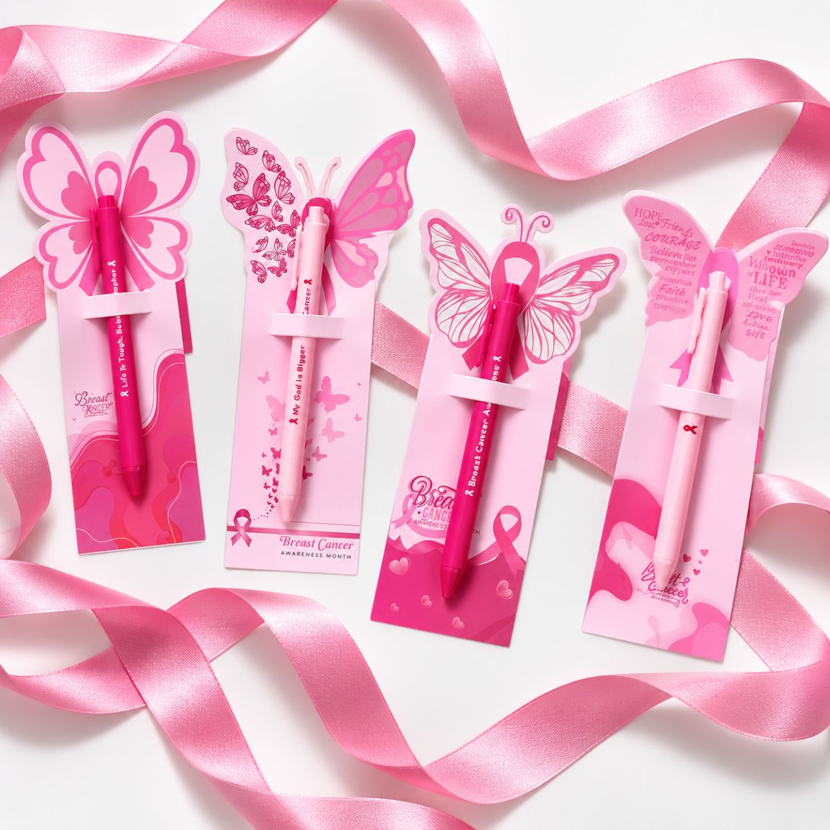 SMC - Breast Cancer Butterfly Pen & Bookmark Set