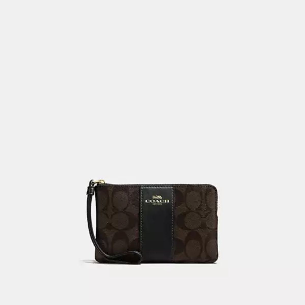 ACC 900 - Coach Signature Brown And Black Wristlet