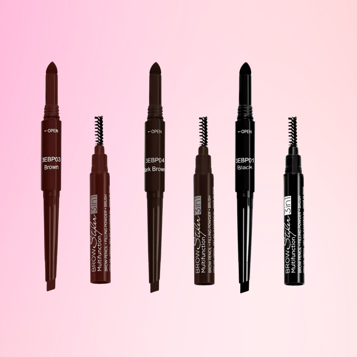 TAF - Nabi 3 in 1 Multifunction Brow Styler Pencil