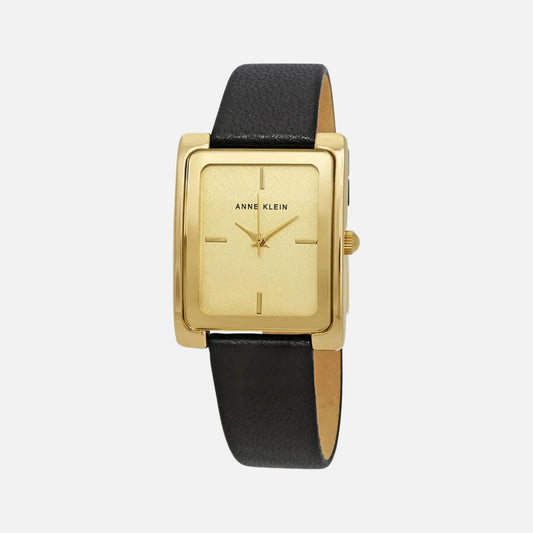 CUR 81 - Anne Klein Black Strap Watch