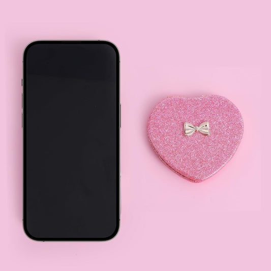 TAF - Pink Heart Double Sided Mirror Compact
