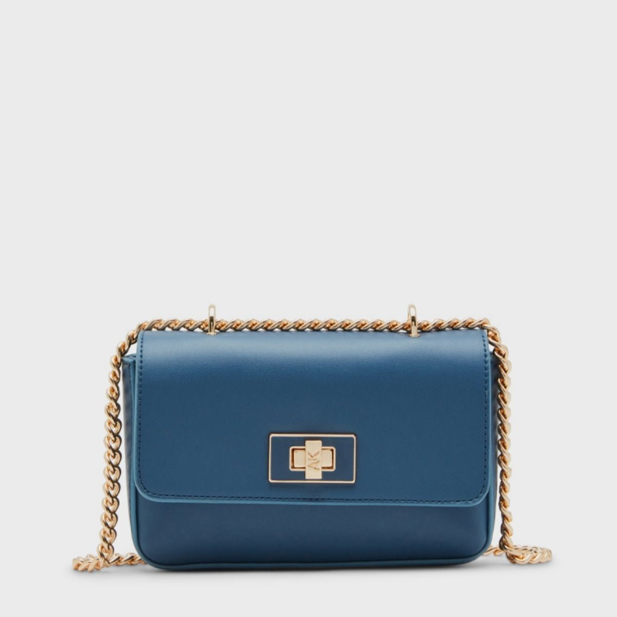 CUR  799 - Anne Klein Blue Convertible Turn Lock Purse