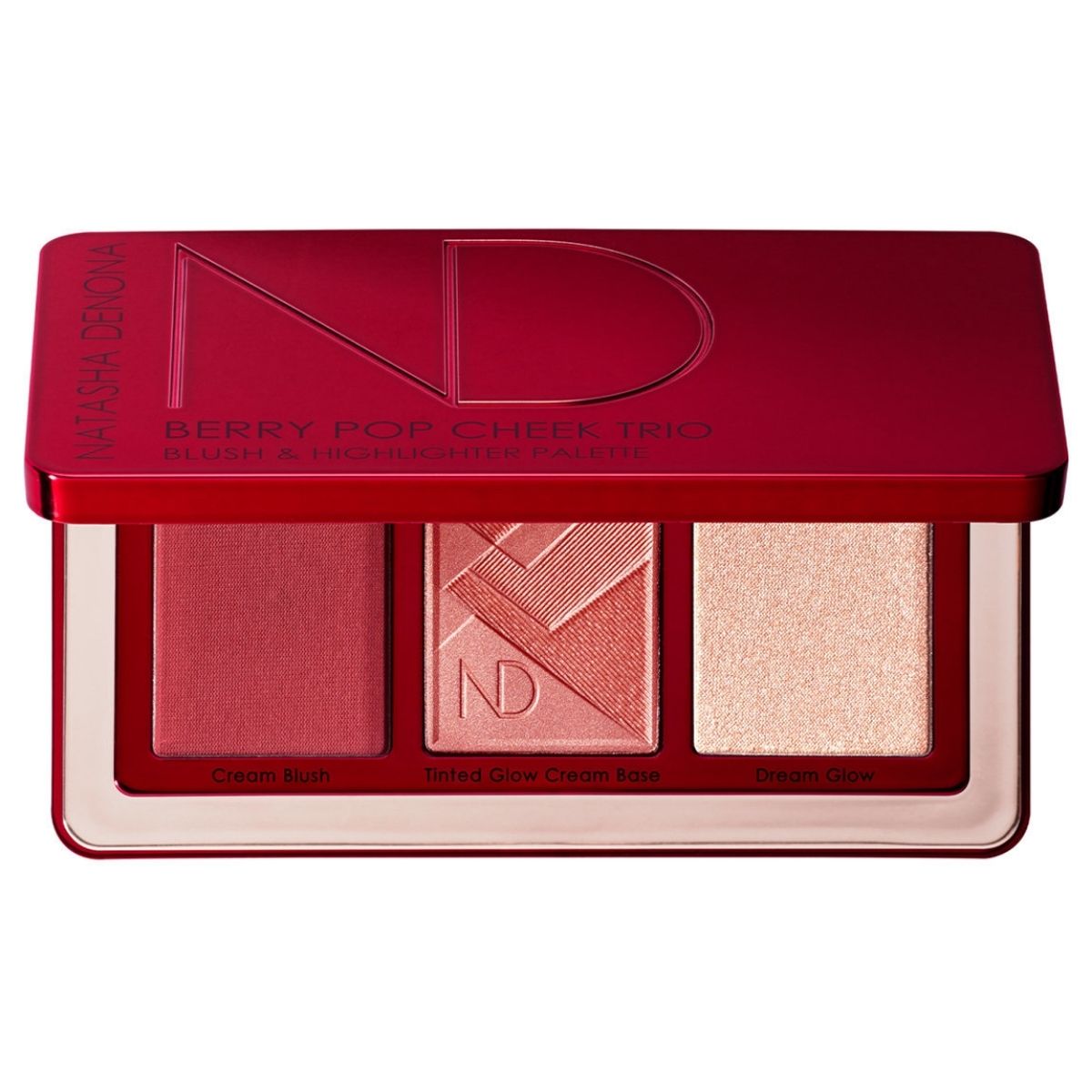 MART -  Berry Pop Cheek Trio Blush & Highlighter Palette.