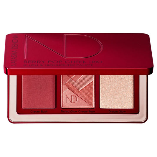 MART -  Berry Pop Cheek Trio Blush & Highlighter Palette.