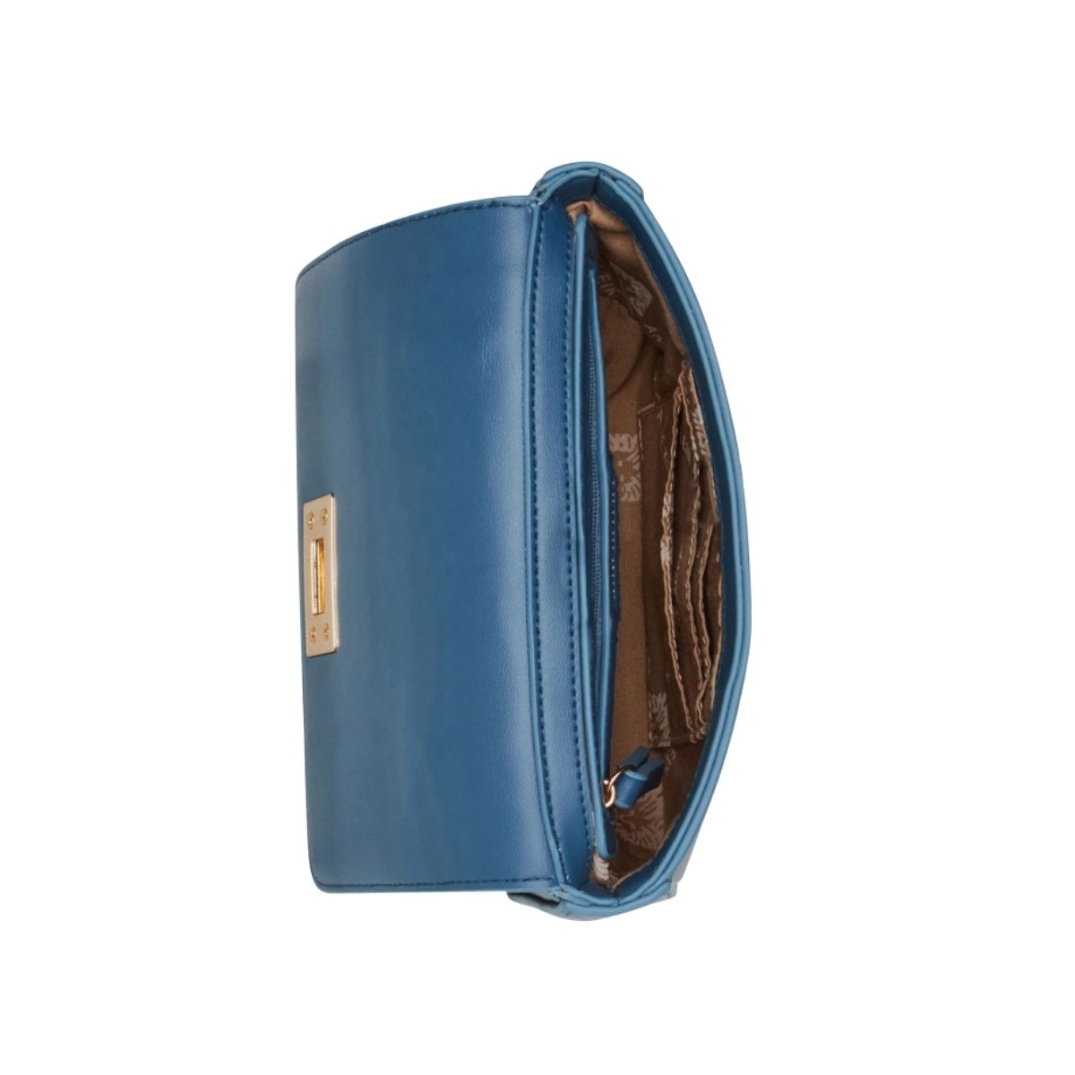 CUR  799 - Anne Klein Blue Convertible Turn Lock Purse