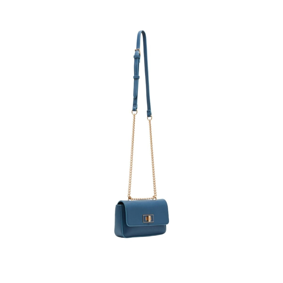 CUR  799 - Anne Klein Blue Convertible Turn Lock Purse