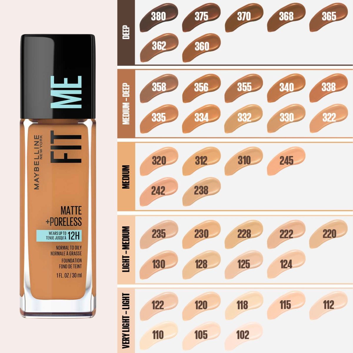 MART - Maybelline Fit Me Matte + Poreless Liquid Foundation