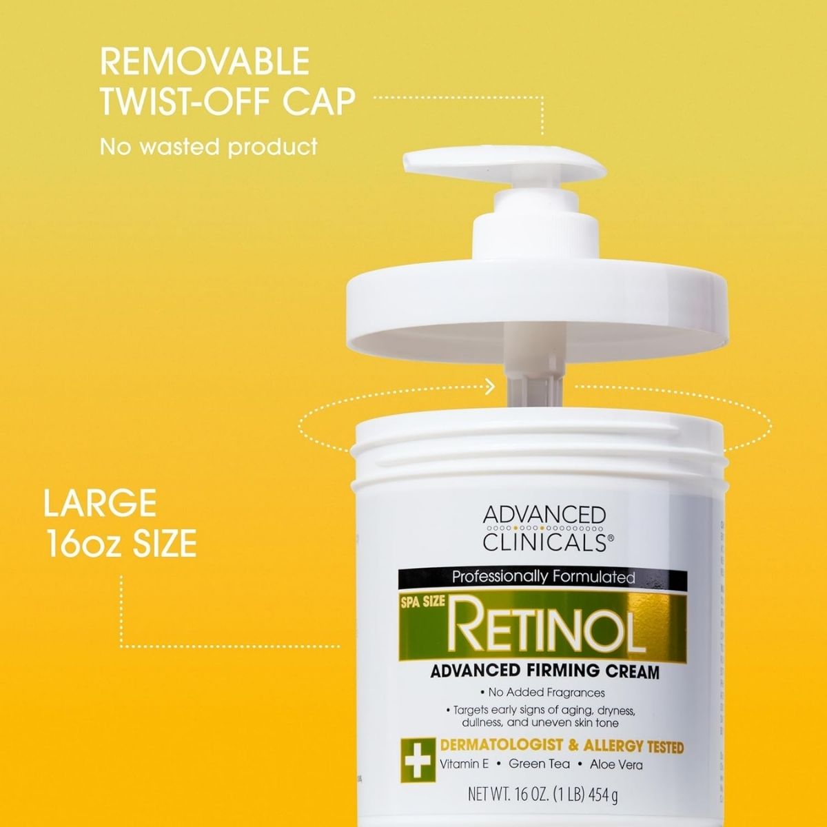 FG - Advanced Clinicals Retinol Advanced Firming Body Cream 16 oz