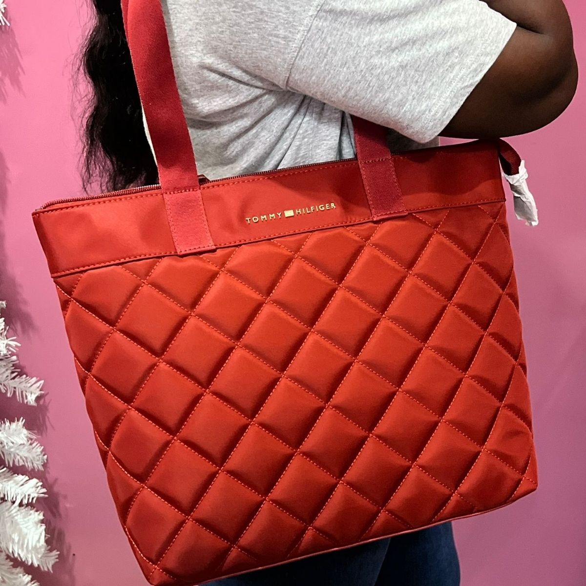 ACC 657 - Tommy Hilfiger Quilted Shopper Tote Bag