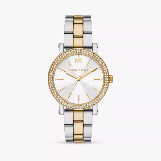 CUR 969 - Michael Kors Corey Ladies 2 Tone Bracelet Watch