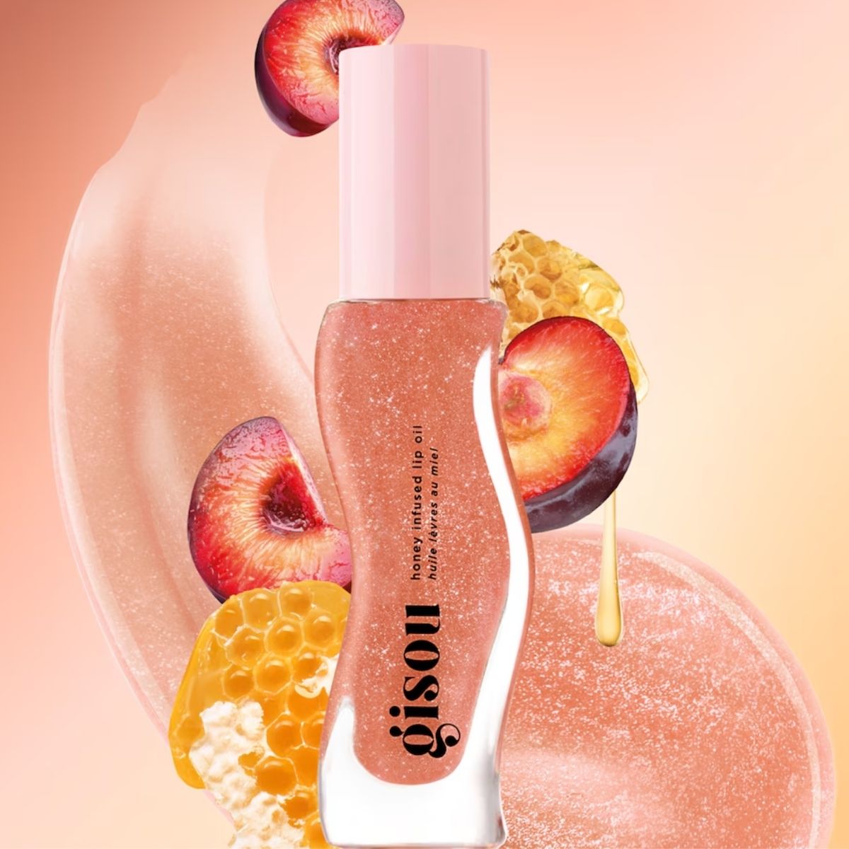 MART -  Gisou Honey Infused Lip Oil - Glazed Plum
