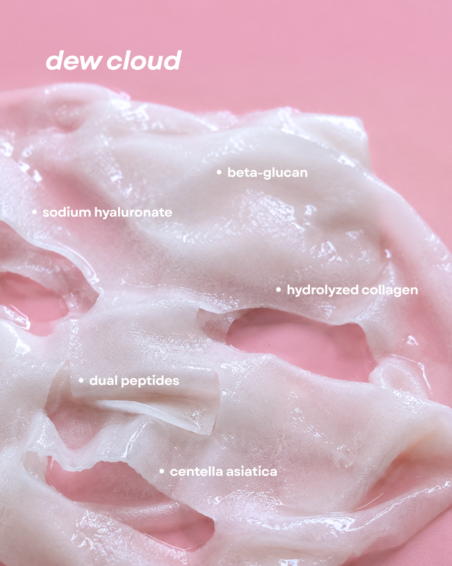 SACH Dew Cloud Peptide Facial Sheet Mask *PREORDER - Available 27/07 - 12:00pm