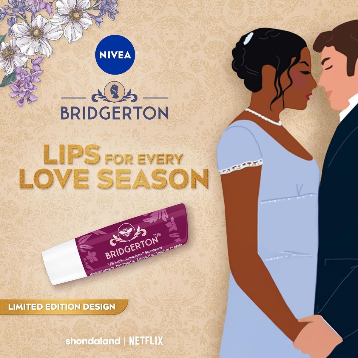 TAF - Nivea x Bridgerton Limited Edition Blackberry Pie Tinted Lip Balm