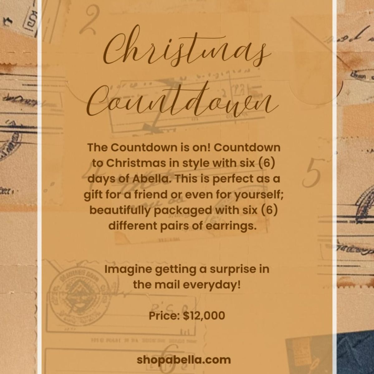 ABL - Christmas Countdown 6 Day Earrings Advent Calendar