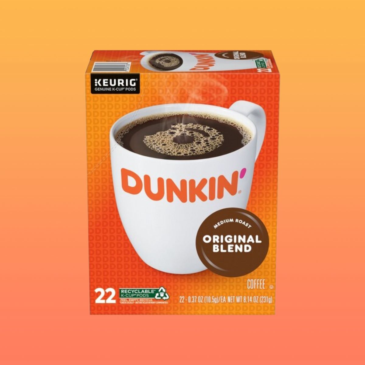 CED - Keurig Dunkin Donuts Original Blend Medium Roast K Cup Pods